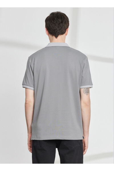 Polo Yaka Gri Erkek T-shirt 4a9000000003 - 5