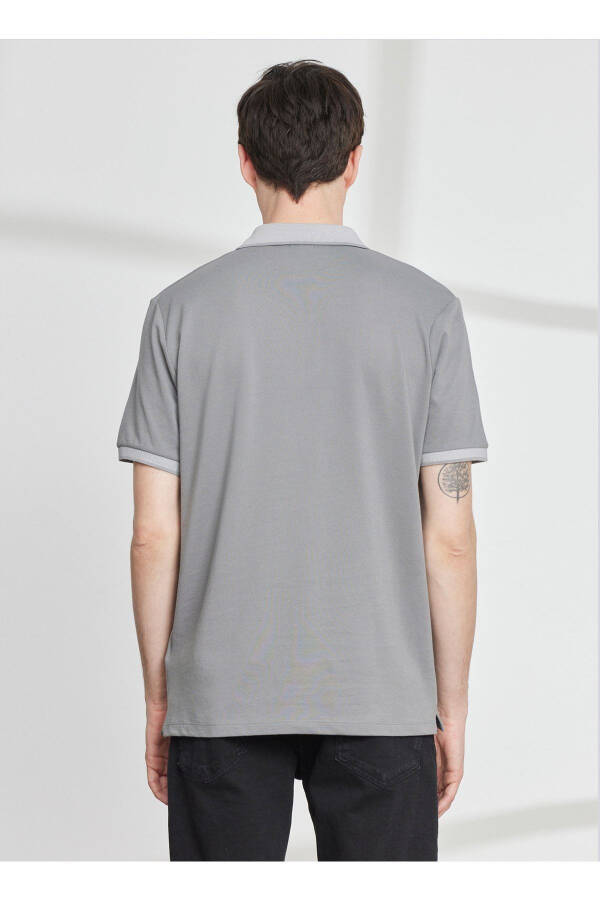 Polo Yaka Gri Erkek T-shirt 4a9000000003 - 5