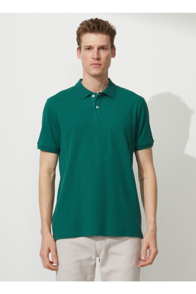 Polo Yaka Koyu Yeşil Erkek T-shirt 4a9000000001 - Altınyıldız Classics