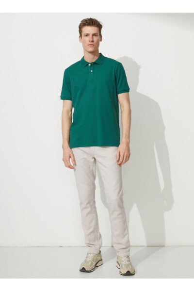 Polo Yaka Koyu Yeşil Erkek T-shirt 4a9000000001 - 2