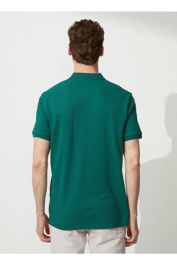 Polo Yaka Koyu Yeşil Erkek T-shirt 4a9000000001 - 5
