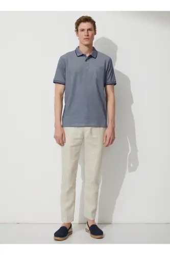 Polo Yaka Lacivert - Oq - Oq Erkak T-shirti 4a9000000 - ALTINYILDIZ CLASSICS (1)