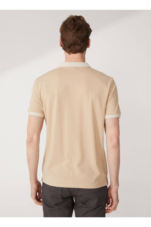 Polo Yaka Ochiq Bej Erkak T-shirt 4a9000000003 - 5