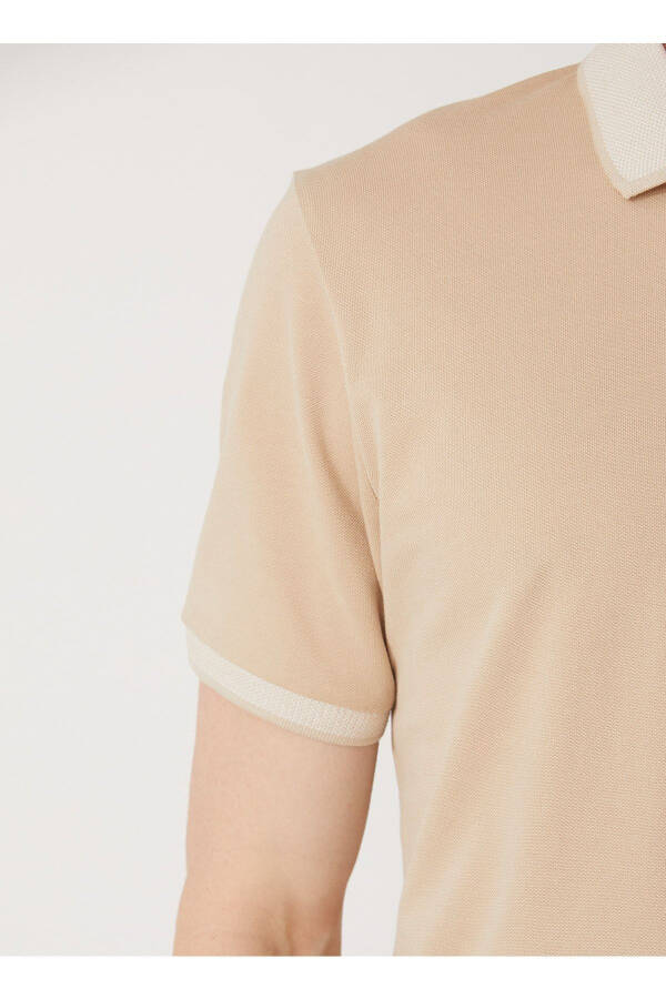 Polo Yaka Ochiq Bej Erkak T-shirt 4a9000000003 - 6