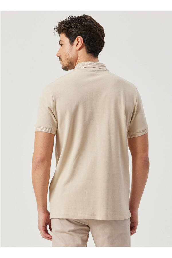 Polo Yaka Qorong'i Sari Erkak T-shirt 4a9000000001 - 5