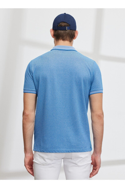 Polo Yaka Saks Melanj Erkak T-shirt 4a9000000003 - 7