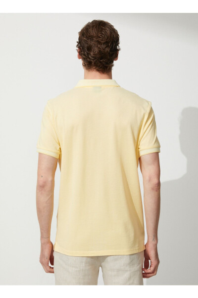 Polo Yaka Sarı - Beyaz Erkek T-shirt 4a9000000003 - 5