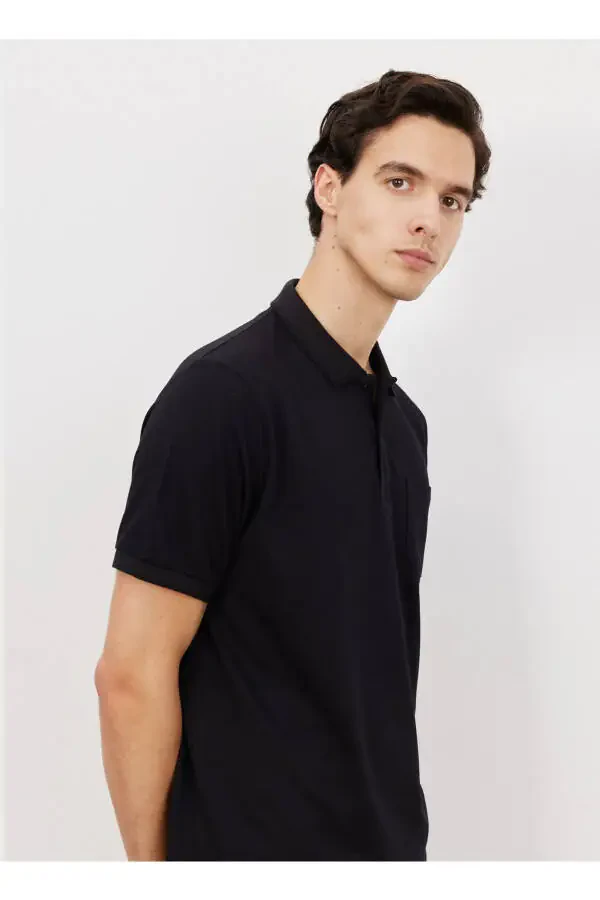 Polo Yaka Siyah Erkek T-shirt 4a9000000004 - 4
