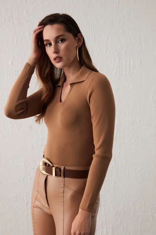 Polo Yaka Triko - Vizon-VİZON - 2