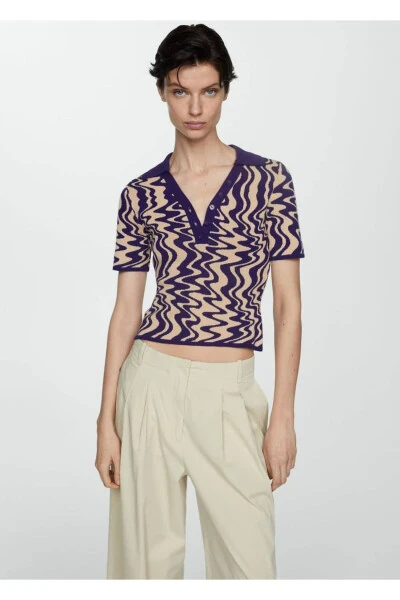 Polo yaxali sviter - MANGO