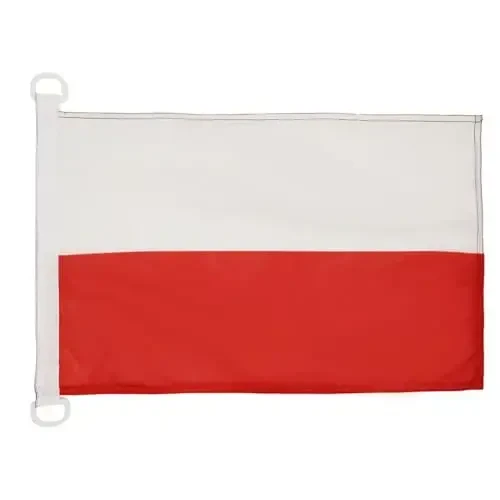 Poland NAUTICAL Flag 18'' x 12'' - Polish flags 30 x 45 cm. - Banner 12x18 in for boat - AZ FLAG - 2