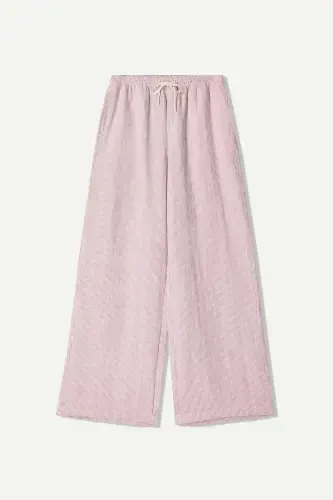 полосали рустика панталон - Бургундия - BERSHKA (1)