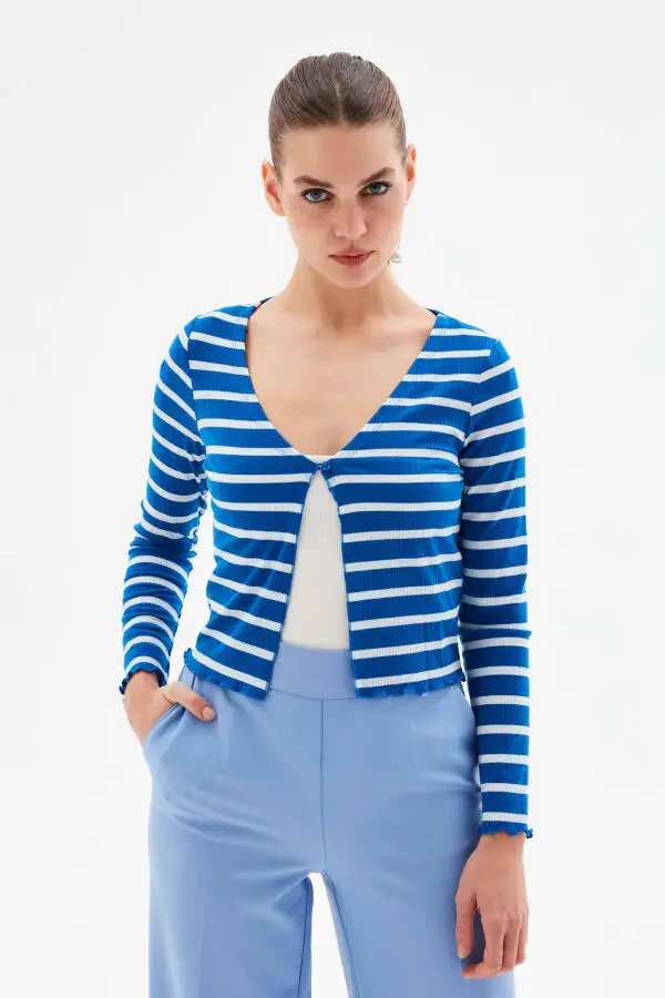Полосатая кофта-122 - 1