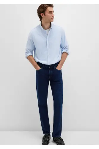 Полосатая Синяя Рубашка Slim Fit / Узкий Крой 0211402-8 - MAVI (1)