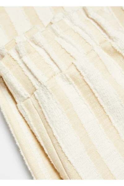 Полосатые брюки-кюлоты - 5