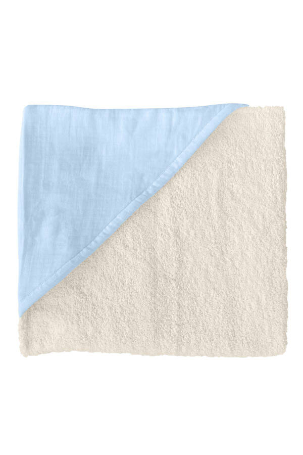 Полотенце для новорожденных и малышей с капюшоном из муслина, одеяло для купания, хлопковое пляжное полотенце с двусторонним использованием - 8