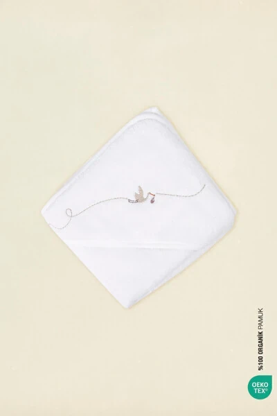 Полотенце для пеленания Bebe Marin Белое 75x75 - 3