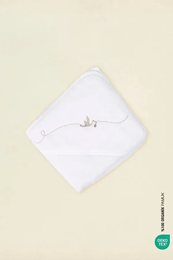 Полотенце для пеленания Bebe Marin Белое 75x75 - 3