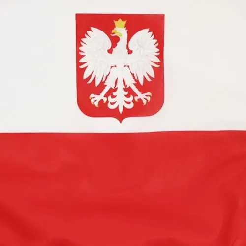 Polsha fuqarolik dengiz bayrog'i NAUTICAL Flag 18'' x 12'' - Polsha savdo bayroqlari 30 x 45 sm. - Qayiq uchun banner 12x18 dyuym - AZ FLAG - 4