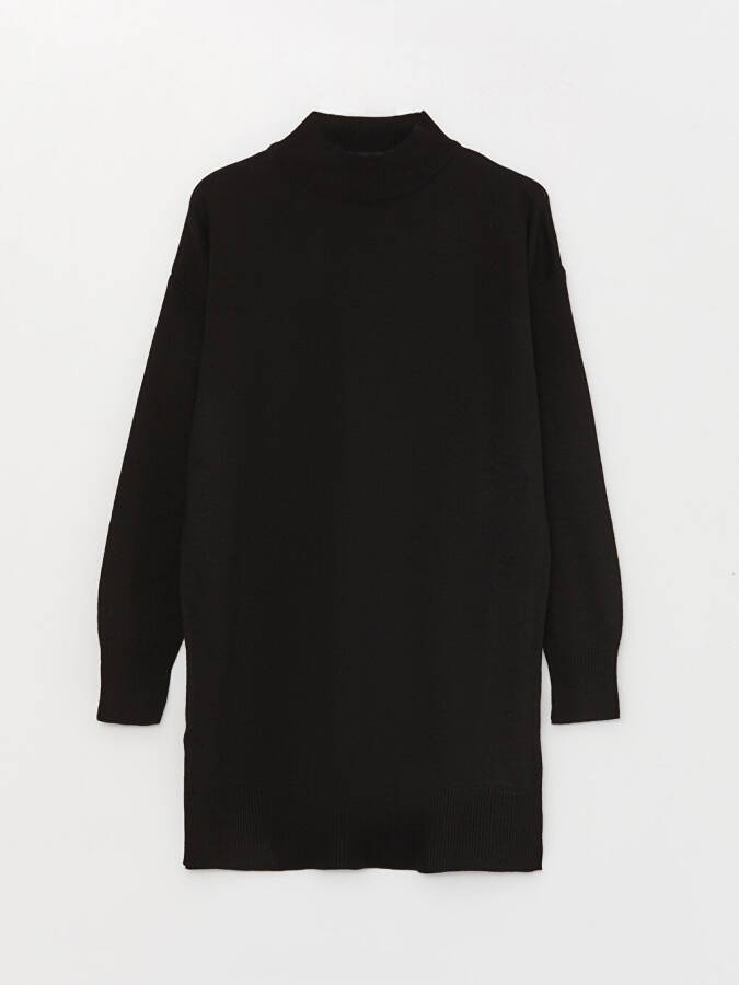 Полушерстяная туника с вырезом 