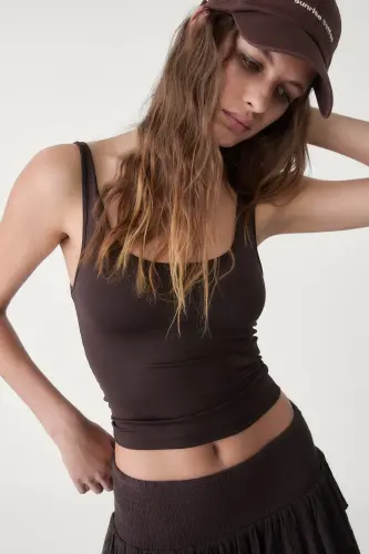 Polyamide t-shirt - Brown 