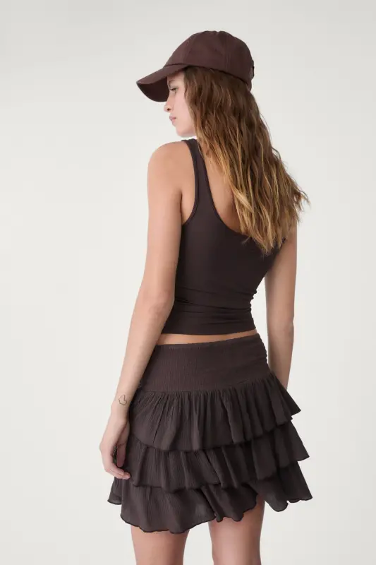 Polyamide t-shirt - Brown - 3