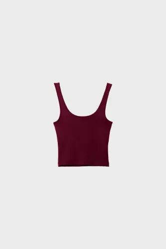 Polyamide t-shirt-Burgundy - 5