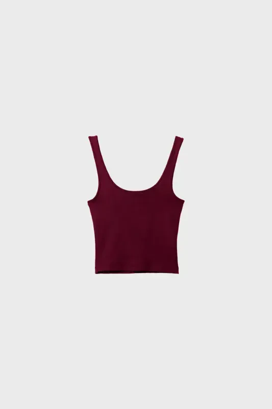 Polyamide t-shirt-Burgundy - 5