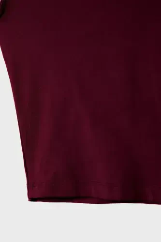 Polyamide t-shirt-Burgundy - 7