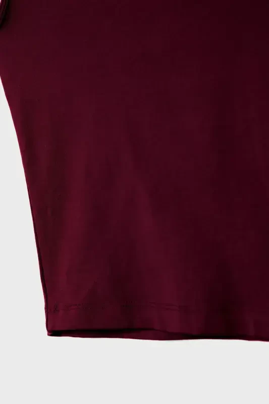 Polyamide t-shirt-Burgundy - 7