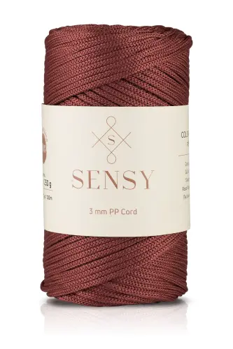 Polyester Macrame Rope 3 Mm 250 Gram Macrame Yarn Rose Gold 120 Meters Coaster Yarn and Bag Yarn-Rose Gold 