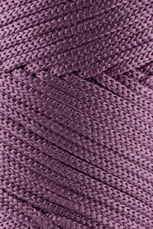 Polyester Makrome İp 3 Mm 250 Gram Makrome İp Mürdüm 120 Metre Supla İp Ve Çanta İpliği-Mürdüm - 2