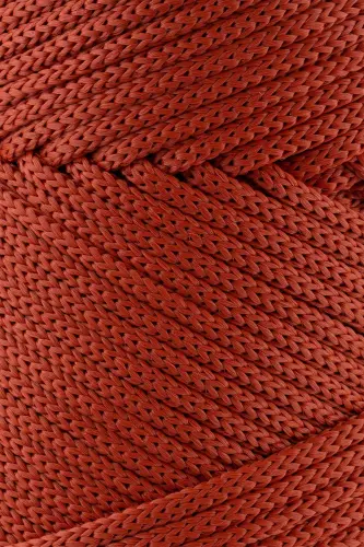 Polyester Makrome İp 3 Mm 250 Gram Makrome İpi Kiremit 120 Metre Supla İp Ve Çanta İpliği-Kiremit - SENSY (1)