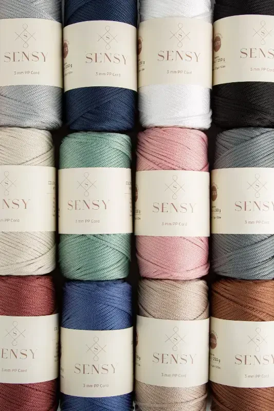 Polyester Makrome İpi 3 Mm 250 Gram Makrome İp Gül Kurusu 120 Metre Supla İp Ve Çanta İpliği-Gül Kurusu - 7