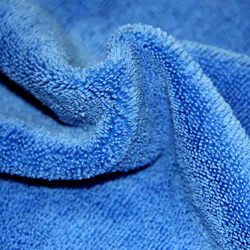POLYTE Microfiber Cleaning Towel (16x24 in, 18 Pack, Blue,Green,Yellow) - 3