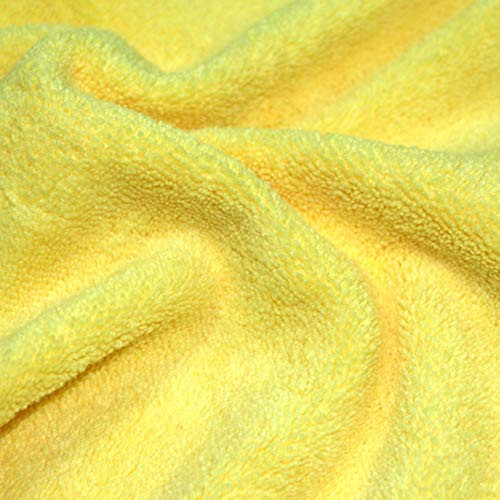 POLYTE Microfiber Cleaning Towel (16x24 in, 18 Pack, Blue,Green,Yellow) - 5