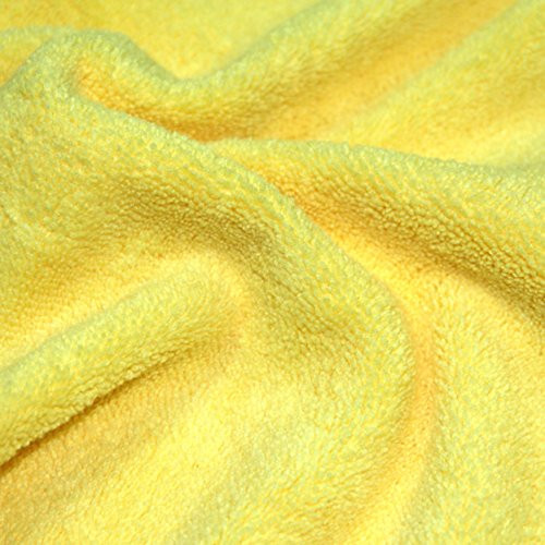 POLYTE Premium Microfiber Cleaning Towel,16x16 in 36 Pack (Blue,Green,Yellow) - 5