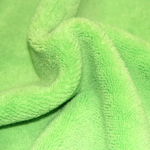 POLYTE Premium Microfiber Cleaning Towel,16x16 in 36 Pack (Blue,Green,Yellow) - 6