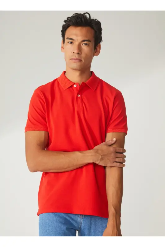 Pomegranate Flower Men's Polo T-shirt 4a9000000001 - 1