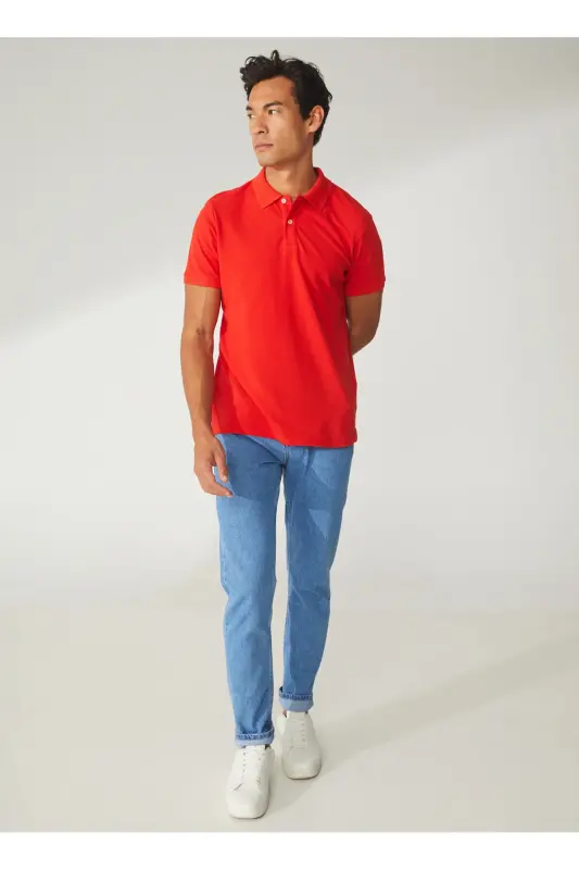 Pomegranate Flower Men's Polo T-shirt 4a9000000001 - 2