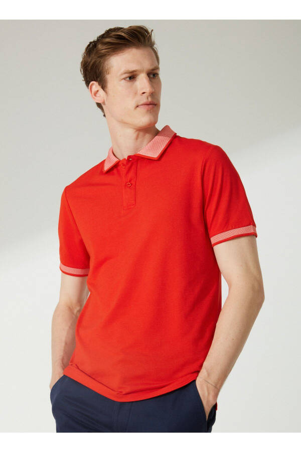 Pomegranate Flower Men's Polo T-shirt 4a9000000003 - 1