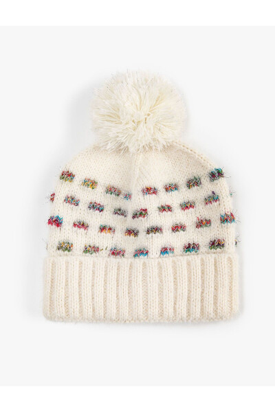 Pompom knitted beanie - 4