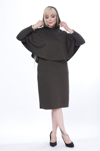 Poncho Pocketed Two Piece Winter Dress 24d-2445 - MODAYIZ (1)