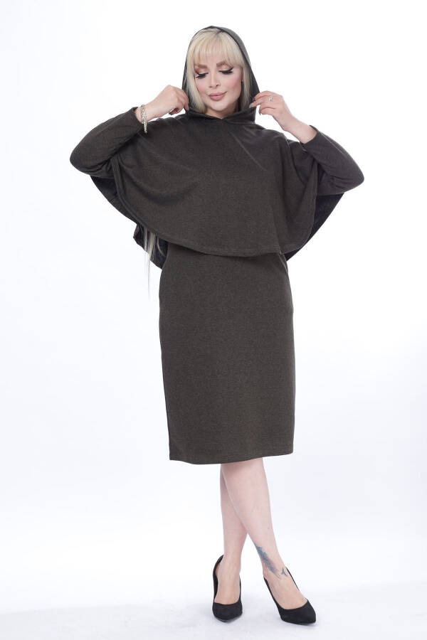 Poncho Pocketed Two Piece Winter Dress 24d-2445 - 2