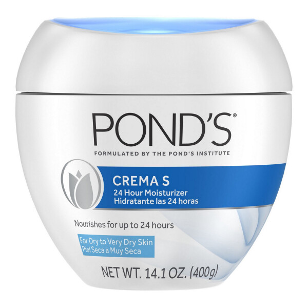 Pond’s Crema S Face Moisturizer Cream, Facial Moisturizing for Dry to Very Dry Skin 10.1 oz - 1