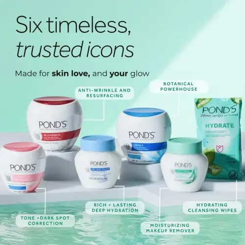 Pond’s Crema S Yuz Nemlendirici Krem, Quruqdan juda quruq teriga yuzni namlash uchun, 10.1 untsiya - POND'S (1)