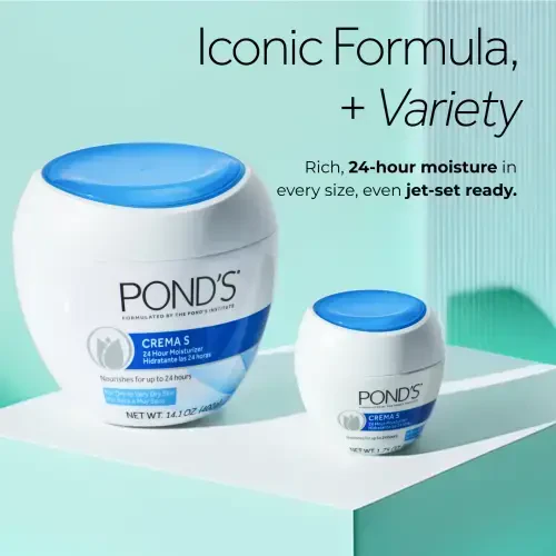 Pond’s Crema S Yuz Nemlendirici Krem, Quruqdan juda quruq teriga yuzni namlash uchun, 10.1 untsiya - 5