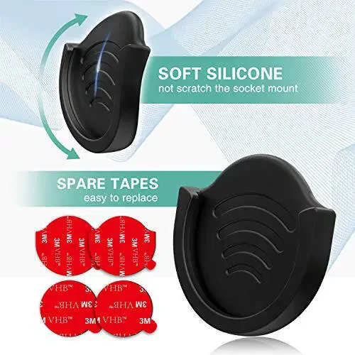 Pop-Tech Avtomobil Tutish Qo'llari Telefon Stend uchun, 2 Ta'rifi Telefon Tutqichi Katlanadigan Tutqich / Soket O'rnatish Foydalanuvchilari Uchun 3M Yopishqoq Yopishtirish O'rnini Bosadigan, Dashbordda, Uyda, Stolda, Devorda Ishlatilgan - Qora - 8