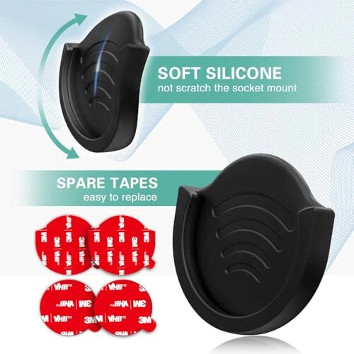 Pop-Tech Avtomobil Tutish Qo'llari Telefon Stend uchun, 2 Ta'rifi Telefon Tutqichi Katlanadigan Tutqich / Soket O'rnatish Foydalanuvchilari Uchun 3M Yopishqoq Yopishtirish O'rnini Bosadigan, Dashbordda, Uyda, Stolda, Devorda Ishlatilgan - Qora - 6