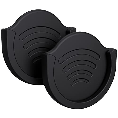 Pop-Tech Car Grips Mount for Phone Stand, 2 Pack Phone Holder for Collapsible Grip/Socket Mount Users with 3M Sticky Adhesive Replacement Used on Dashboard, Home, Desk, Wall - Black - POP-TECH